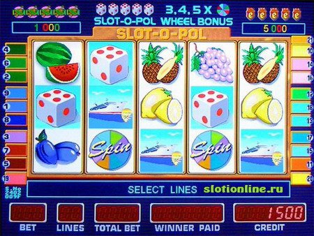 Игровой автомат Слот-о-пол - играть онлайн бесплатно без регистрации в