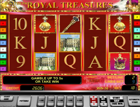 игровой автомат royal treasures онлайн