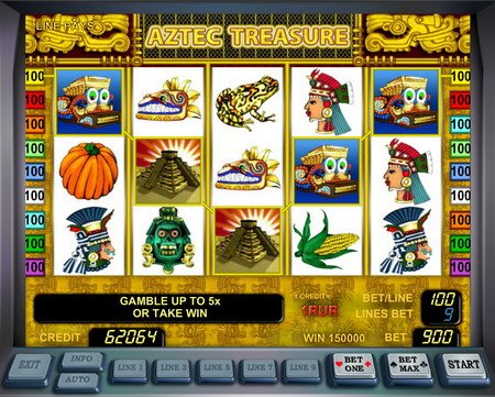 игровой автомат aztec treasure онлайн